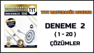 TYT MATEMATİK DENEME 2  1  20  BİLGİ SARMAL TYT MATEMATİK DENEME ÇÖZÜMLERİ 2022 [upl. by Eniksre580]