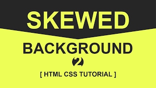 CSS Skewed Background Tutorial  2  pure css tutorials [upl. by Llevel]