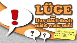 Livestream OASE Gottesdienst aus Crimmitschau am 10112024 [upl. by Auqenehs]