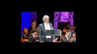 Plácido Domingo quotMoon Riverquot with José Carreras  Tokyo 2023 [upl. by Aitnauq]