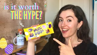 NEW Cadburys Mini Eggs Bar review  is it worth the hype [upl. by Einnahpets]