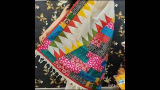 খাঁটি সুতির মিক্সম্যাচ অ্যাপলিক শাড়িonlineshopping priyasil2479 saree viralvideoviralshorts [upl. by Lillith491]