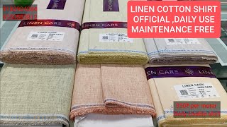 Daily Usable Linen Cotton shirt cloth Decent lookwrinkles freeLight chartsoftmaintainance free [upl. by Menedez]