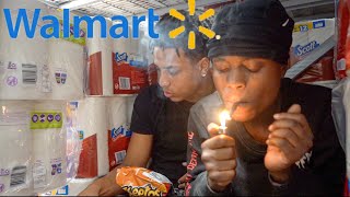 HOTBOXING A TOILET PARER FORT AT WALMART MUST WATCH [upl. by Ecinahs290]