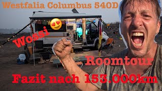 Westfalia Columbus 540D Roomtour  Fazit nach 153000km [upl. by Alenoel825]