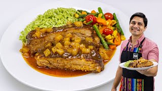 Recetas Navideñas Costillas Glaseadas en Salsa de Piña  KWA [upl. by Templeton]