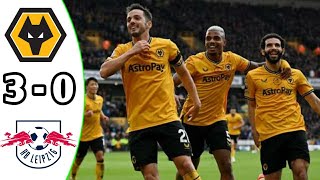 Wolves vs RB Leipzig 30 Highlights  Club Friendlies Match 2024 eFootball Gameplay [upl. by Ocirnor]