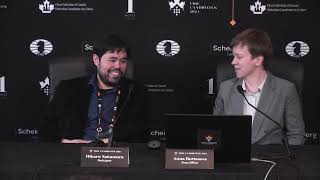 Postgame Press Conference with Hikaru Nakamura  Round 5  FIDE Candidates [upl. by Gervase]