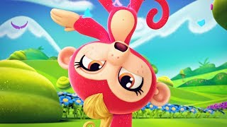 Fingerlings Tales  Bella The Monkey Does A Handstand and Gymnastics  Kids Cartoons [upl. by Aninotna]