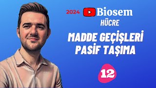 Madde Geçişleri Pasif Taşıma  39 Günde TYT Biyoloji Kampı12  9Sınıf Biyoloji Kampı12  yks2024 [upl. by Levin]