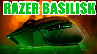 Basilisk x Hyperspeed wireless RAZER mouse unbox and review [upl. by Avert]