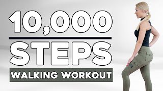 10000 STEPS WALKING WORKOUT  10K Steps Challenge Knee Friendly [upl. by Rolo394]