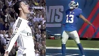 Odell Beckham Jr Does His Best Cristiano Ronaldo Impression after Touchdown [upl. by Caesaria]