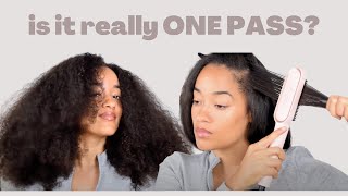 Testing out the TYMO Hair Straightening Comb  Honest Review [upl. by Susumu]