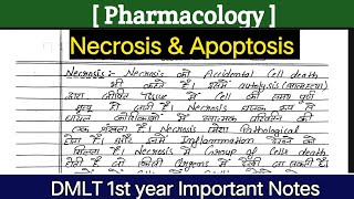 Necrosis And Apoptosis in Hindi  Difference  pathology  pharmacology [upl. by Nerra312]