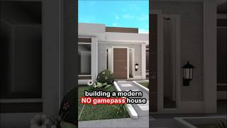 building a 7k NO GAMEPASS modern bloxburg house bloxburg roblox shorts robloxbloxburg [upl. by Krever]