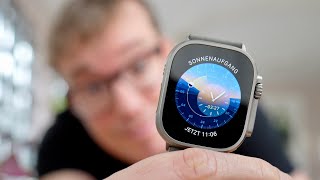 Sonnenuhr Eines der schönsten Zifferblätter für die Apple Watch mit Geheimfunktion [upl. by Ttiwed]