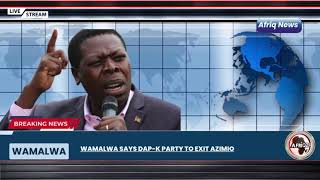 Eugene Wamalwa threatens to leave Azimio la Umoja Afriq24 News Highlights [upl. by Ydualc]