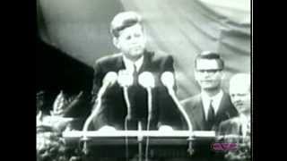 President John F Kennedy quotI Am a Berlinerquot Speech at Berlin Wall [upl. by Nyvek]