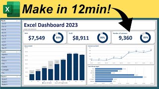 Make an Interactive Excel Dashboard in Just 12 Minutes [upl. by Nirol]