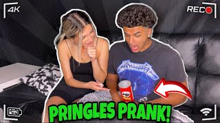 PRINGLES PRANK ON MY GIRLFRIEND 😂gone wrong 😔must watch 🔥 [upl. by Perrine]