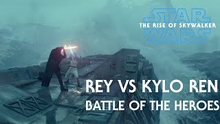 HOW MUSIC CAN CHANGE A SCENE  Rey vs Kylo Ren Episode IX Battle of the Heroes [upl. by Adnolahs]