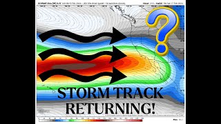 California Weather Storm Track Returns but what will it bring [upl. by Annaxor]