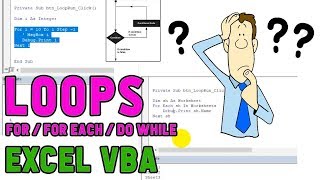 what is loops in excel vba  how to use do while  for loop in vba [upl. by Hendry997]