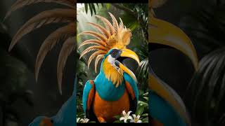 quotThe Majestic Call of the GoldenCrested Hornbillquot birdsinmotion05 kids shorts [upl. by Heigho]