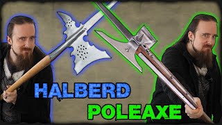 Polearms Knightly Pollaxe amp Halberd Differences amp Use [upl. by Olen]