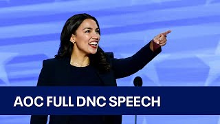 2024 DNC AOC full speech at Democratic National Convention  KTVU [upl. by Burny]