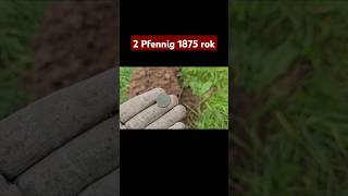 2 Pfennig 1875 rok🙂 shorts metaldetecting wykopki [upl. by Farly691]