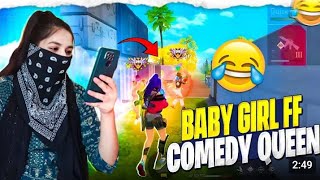 SO FUNNY 🤪COMMENTARY GAME🤪 PLAY  BABY GIRL FF DONT💝 MISS END freefire [upl. by Yeleek]