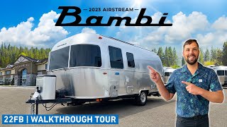 LARGEST Single Axle Travel Trailer  2023 Airstream Bambi 22FB Walk Through Tour [upl. by Tfat]