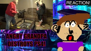 ANGRY GRANDPA DESTROYS PS4 TheAngryGrandpaShow Reaction [upl. by Giglio]