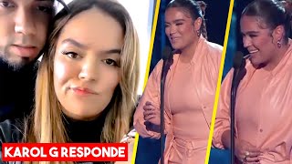 KAROL G LE RESPONDE A TODOS los que dicen que esta EMBARAZADA  Ay Dios Mio  Tendencias 2020 [upl. by Adnulahs]