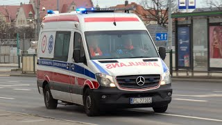 FSV AS422 wail Alarmowo Ambulans P  MercedesBenz Sprinter II FLAMZ  WSZ Leszno  Poznań [upl. by Schnur]