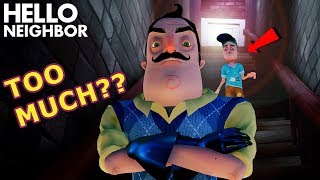 Unbelievable SECRETS THE NEIGHBOR HIDES  Hello Neighbor Official Release  Act 1 Ending [upl. by Boehike128]