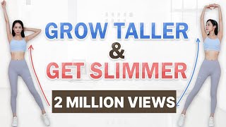 BECOME TALLER amp GET SLIMMER 11 MIN FULL BODY EXERCISES ROUTINES TO GROW TALLER AT HOME Shrilyn [upl. by Lanta]