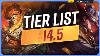 NEW TIER LIST for PATCH 145  League of Legends [upl. by Carothers]