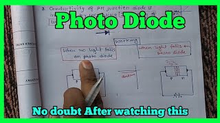 how do a photodiode work constructionapplicationsIV characteristics optoelectronics hindi [upl. by Arimlede]