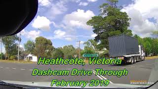 Heathcote Victoria Dashcam Drive Through February 2019 [upl. by Moor]