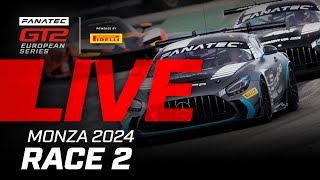 LIVE  Race 2  Monza  2024 Fanatec GT2 Europe ENGLISH [upl. by Manolo]