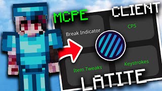 NEW MCPE CLIENT BETTER THAN Onix Client Latite Client KEYSTOKES CPS COUNTER FPS [upl. by Tarrance35]