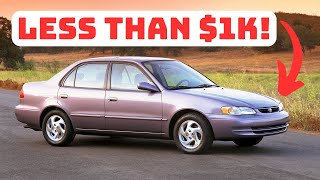 The Best Cars Under 1K  in 2024  TOP10 [upl. by Gnak]