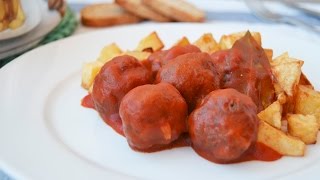 Albóndigas de Ternera con Tomate  Recetas de Cocina [upl. by Namso545]