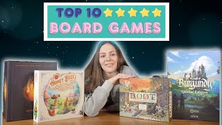 My Top 10 FiveStar Board Games [upl. by Adnirolc]