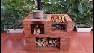 Make a smokeless wood stove with your own hands [upl. by Annehs]