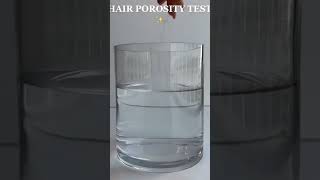 Hair porosity test hair haircaretips haircareproducts haircareroutine hairtexture [upl. by Bostow]