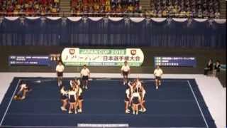 2013 JAPAN CUP チアリーディング日本選手権大会 大阪学院大学 決勝 [upl. by Hughes]